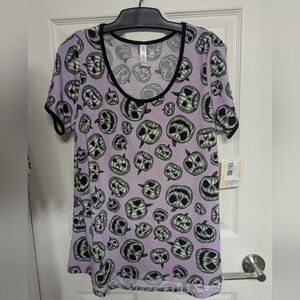 Lularoe classic t, gray jack o'lanterns NWT
